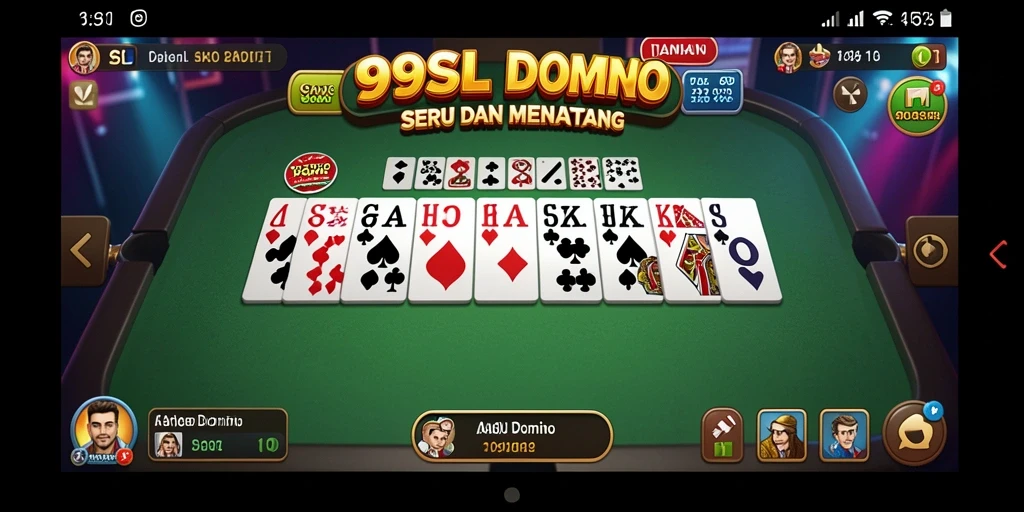 Gameplay seru dalam permainan Domino dengan 99SL.