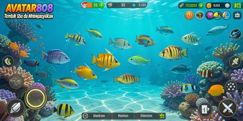 Screenshot tampilan gameplay seru dalam AVATAR808 yang memukau.