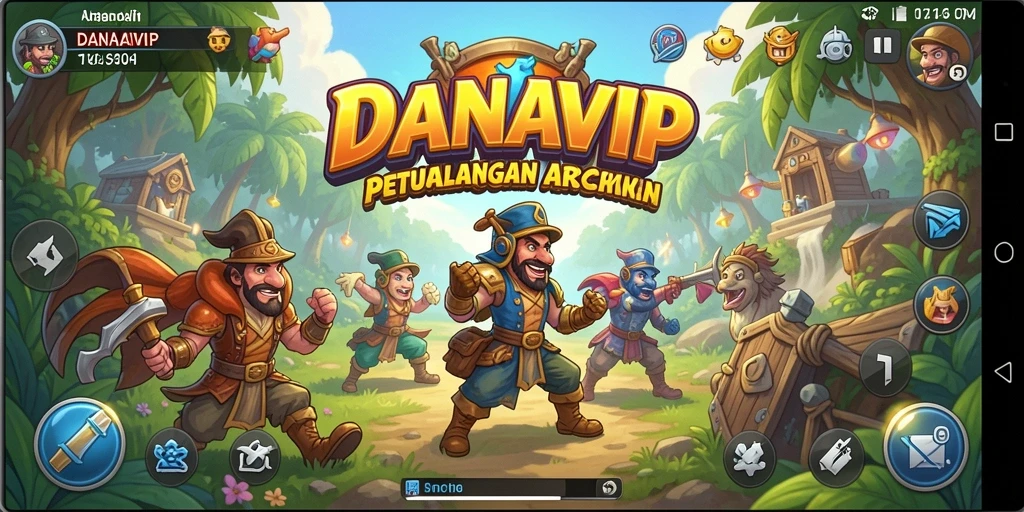 Gameplay seru dan menantang dari DANAVIP dalam tampilan menarik.