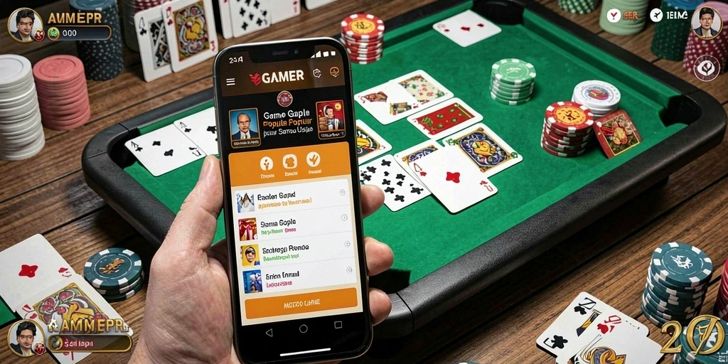 Tampilan gameplay seru dan interaktif dalam permainan Gaple.