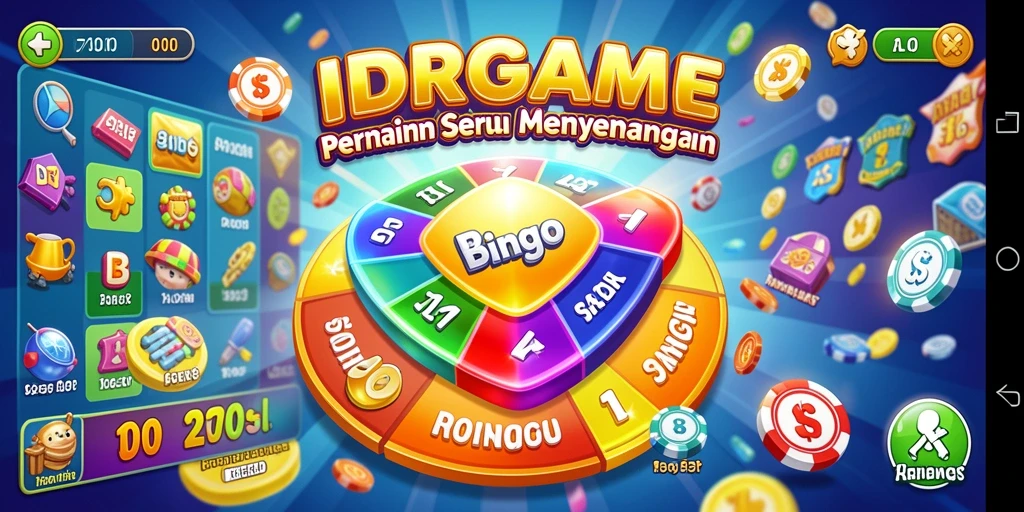 Tampilan menarik dari gameplay Bingo di IDRGAME.