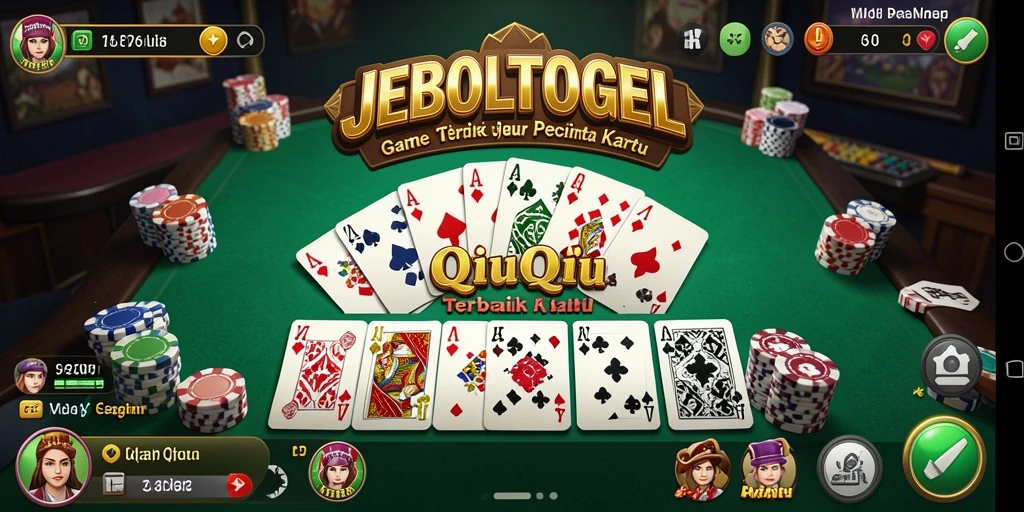 Screenshot gameplay JEBOLTOGEL yang menunjukkan keseruan permainan QiuQiu.