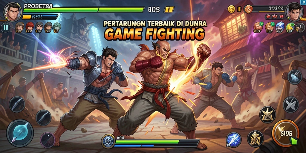 Tampilan aksi seru dari gameplay PROBET88 dalam permainan Fighting.