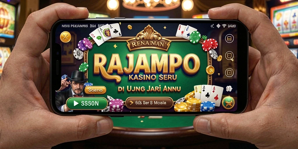 Screenshot gameplay RAJAMPO yang menampilkan keseruan permainan Kasino.