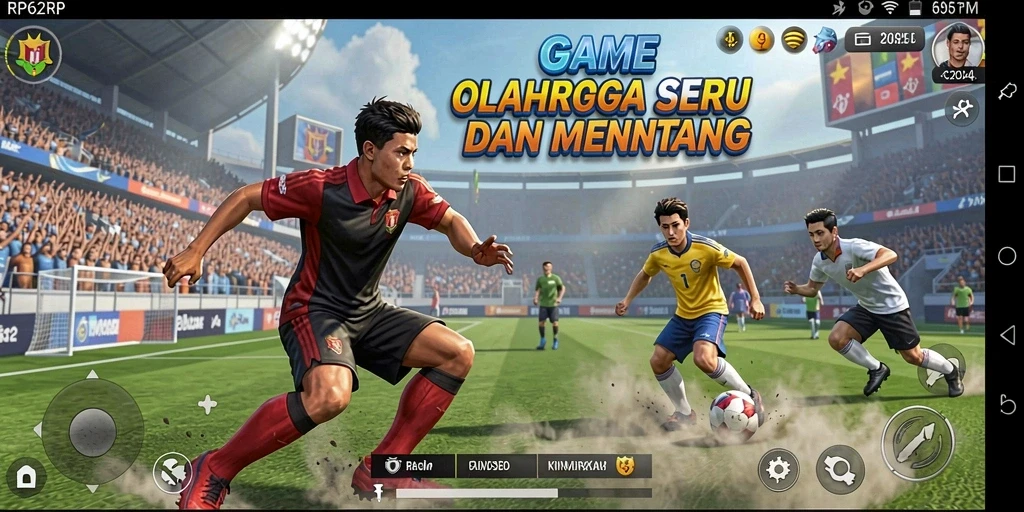Tampilan gameplay menarik dari RP62RP yang menguji keterampilan olahraga.