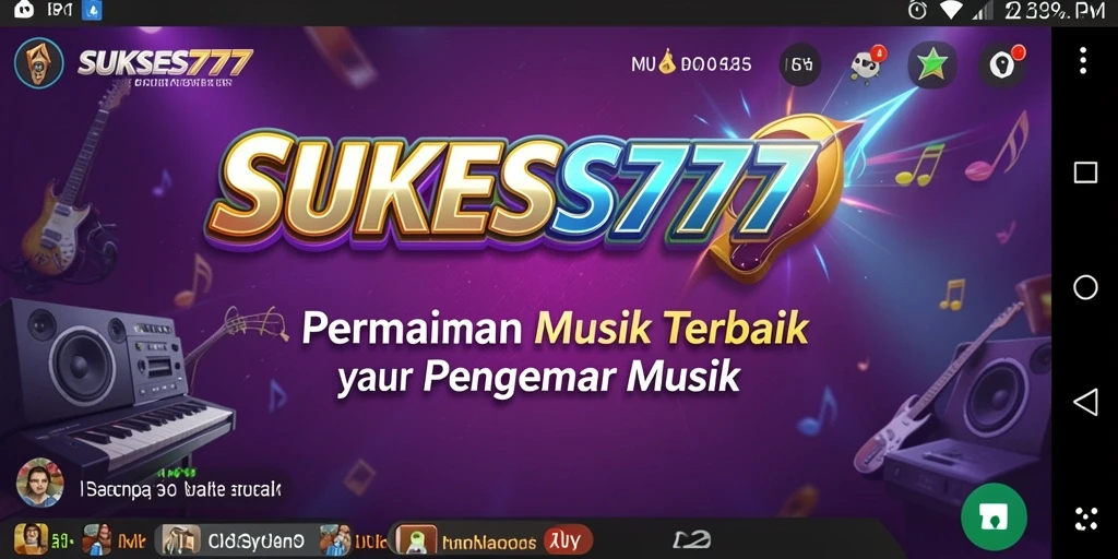 Tampilan seru gameplay SUKSES777 saat menguji pengetahuan musik.
