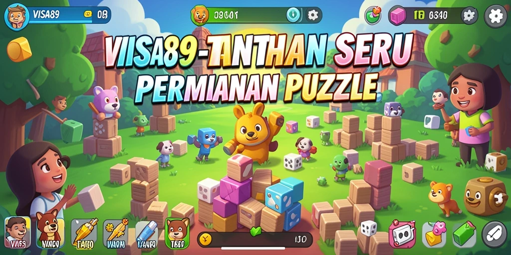 Screenshot gameplay <strong>VISA89</strong> menampilkan level-level puzzle yang menantang.