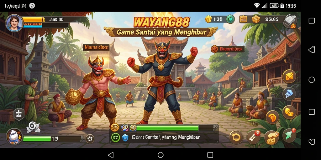 Screenshot gameplay <strong>WAYANG88</strong> menampilkan keseruan dan keindahan budaya wayang.