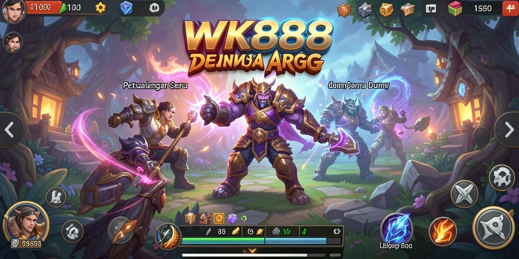 Screenshot menunjukkan aksi pertarungan seru dalam permainan ARPG.